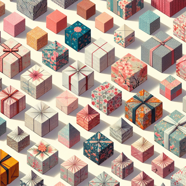 Furoshiki Wrapping Styles for Various Box Shapes