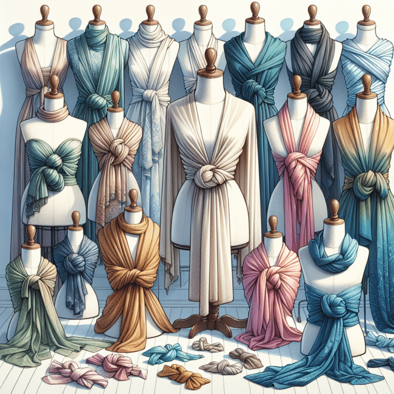 Creative Knots and Ties for Stylish Wraps