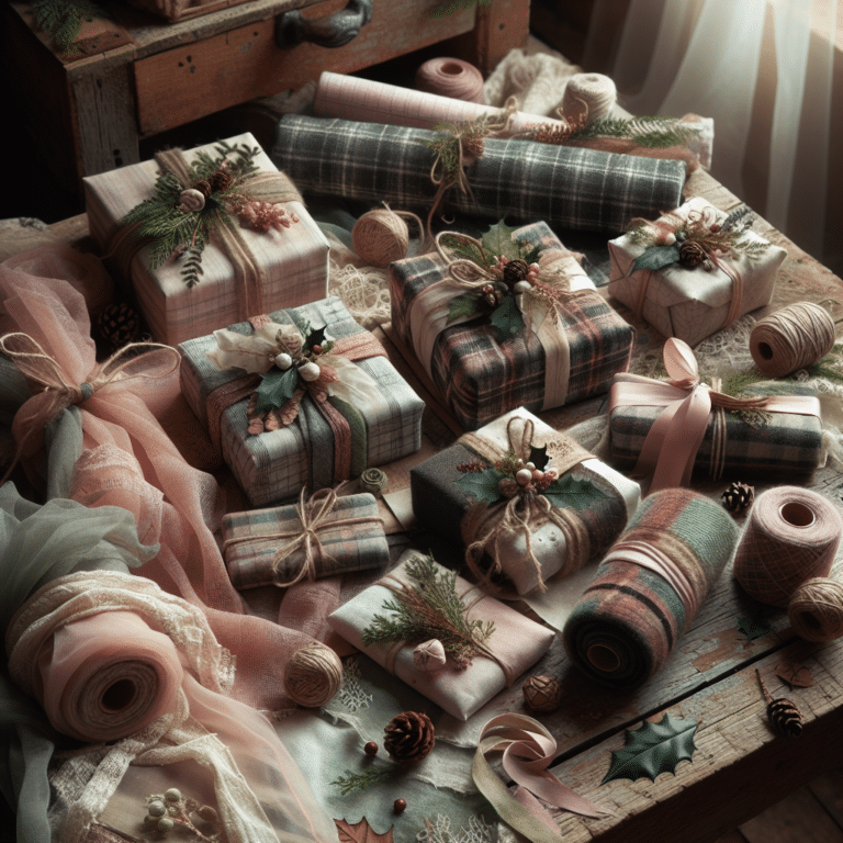 Inspiration for Holiday Gift Wrapping with Fabric