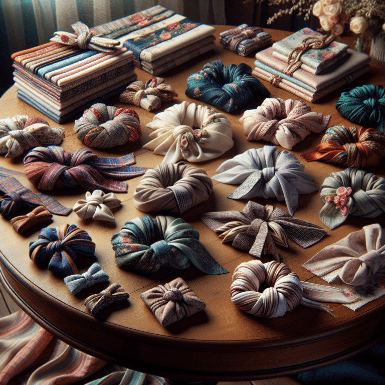 Decorative Twists and Ties for Stylish Wraps