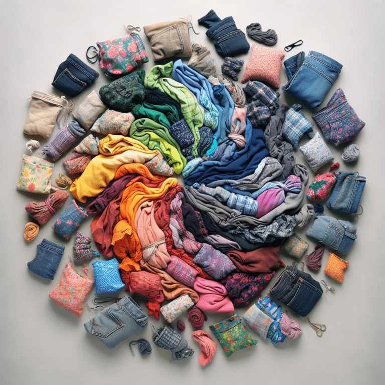 Revitalizing Old Cloths into Fabric Pouches