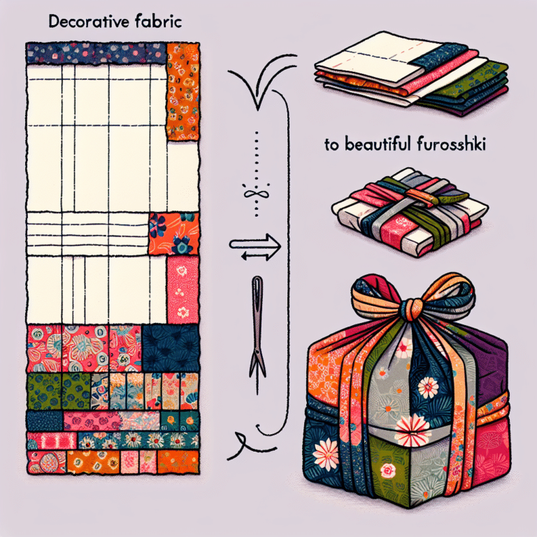 Decorative Fabric: From Scrap to Beautiful Furoshiki Gift Bag