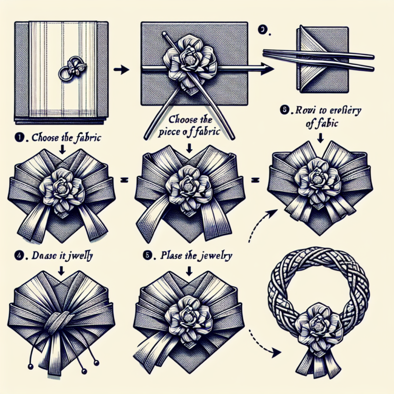 Step By Step Guide to Your Own Furoshiki Jewelry Wraps