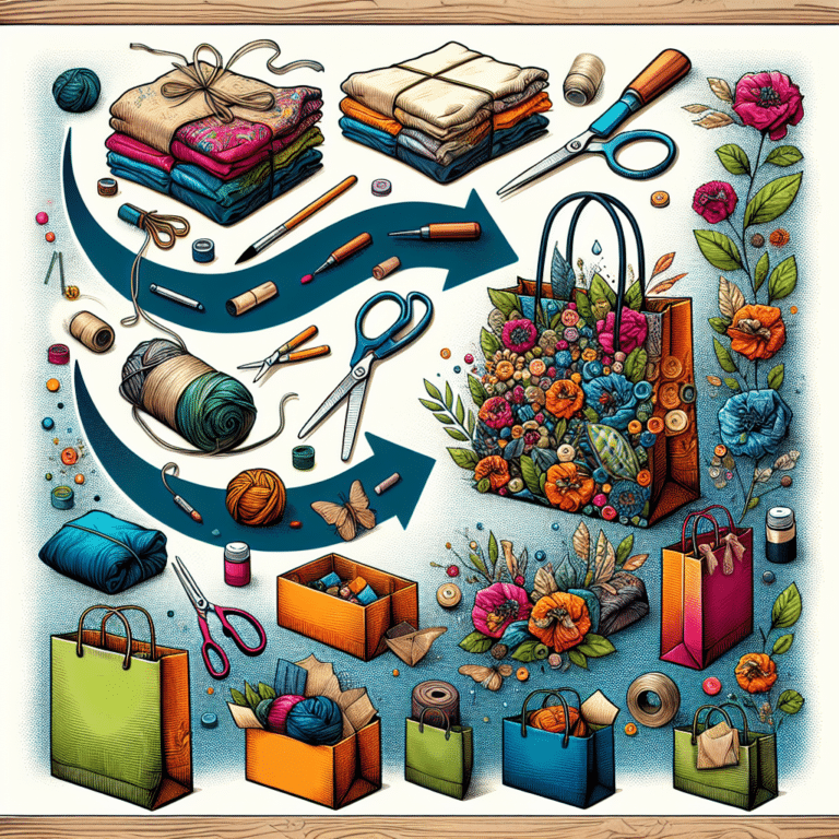 Transform Old Fabric into Artistic Gift Bags