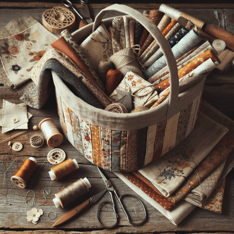 Rustic Charm: DIY Fabric Gift Basket Project