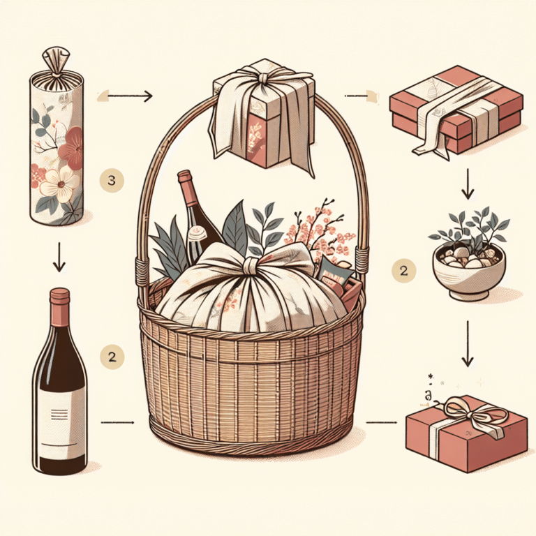 Using Furoshiki for Gift Baskets
