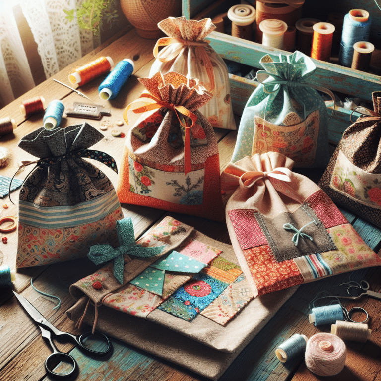 Crafty Creations: DIY Gift Bags from Old Fabric 